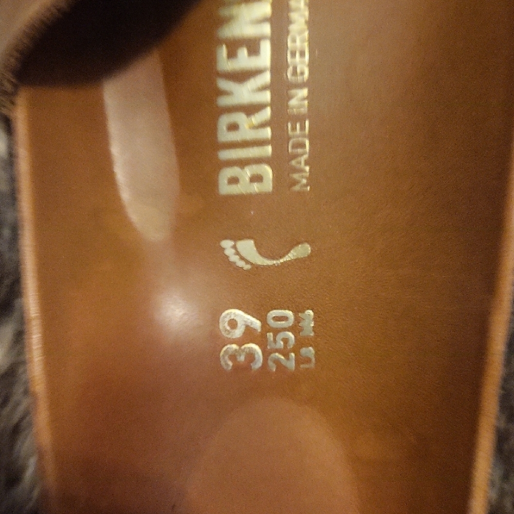 Birkenstock Madrid Big Buckle Sandals in Cognac Brown with Gold Buckles - Picture 4 of 4
